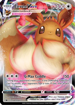 Eevee VMAX - SWSH087 SWSH087/307 - SWSH Sword & Shield Promo Cards Holofoil