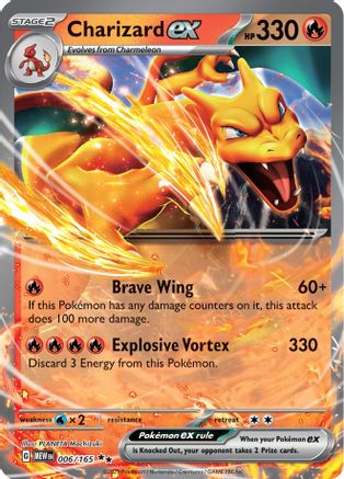 Charizard ex - 006/165 6 - SV Scarlet & Violet 151 Holofoil