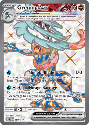 Greninja ex - 198/167 198 - SV06 Twilight Masquerade Holofoil