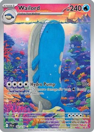 Wailord - 162/159 162 - SV09 Journey Together Holofoil
