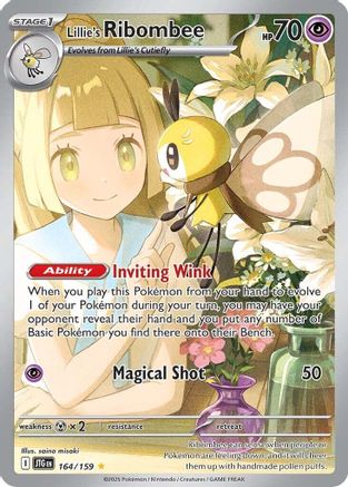 Lillie's Ribombee - 164/159 164 - SV09 Journey Together Holofoil