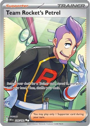Team Rocket's Petrel - 226/182 226 - SV10 Destined Rivals Holofoil