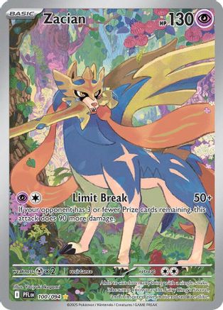 Zacian - 100/094 100 - ME02 Phantasmal Flames Holofoil