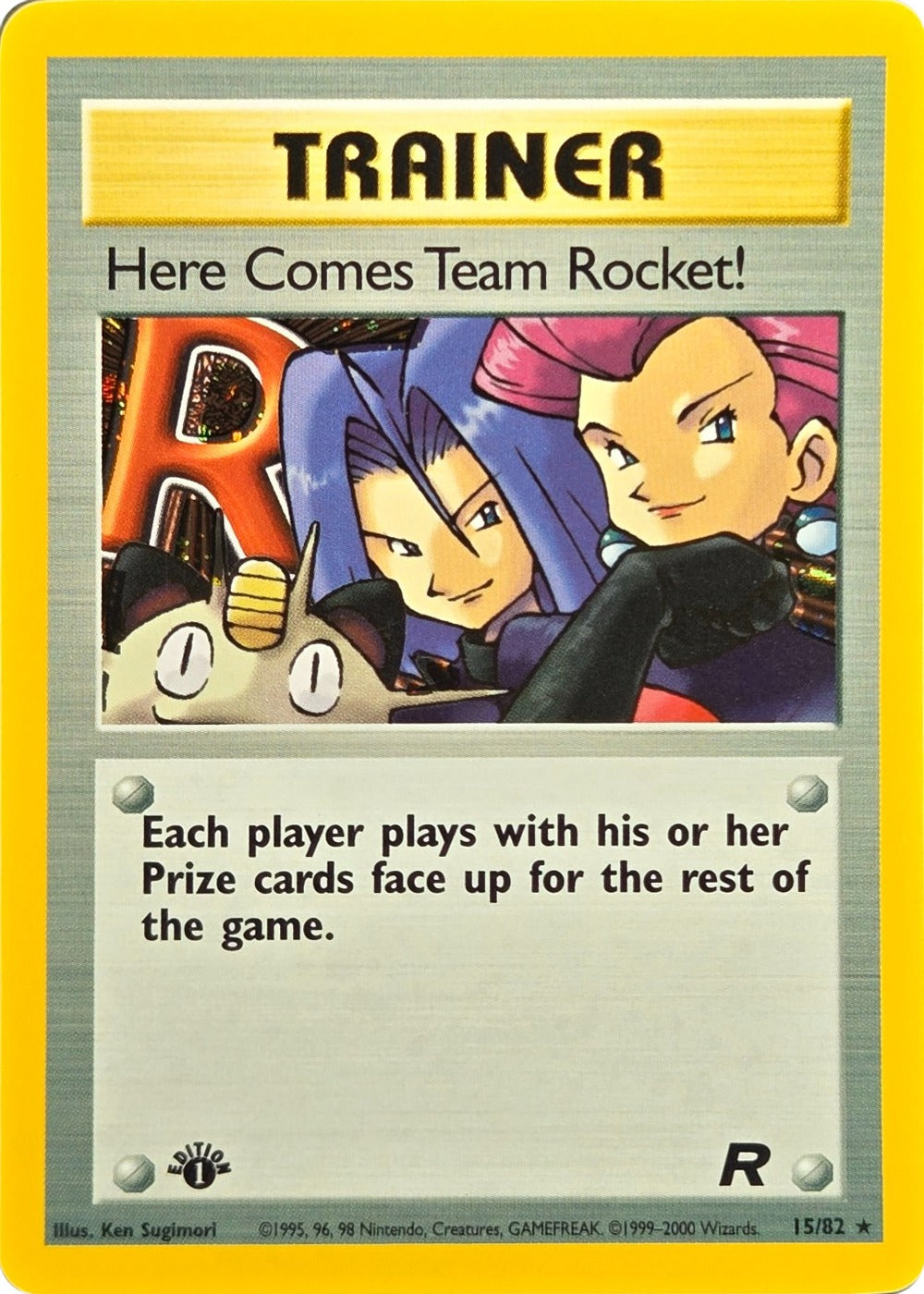 Here Comes Team Rocket! - 15/82 - 1st Edition Team Rocket Holo Rare (Lightly Played)