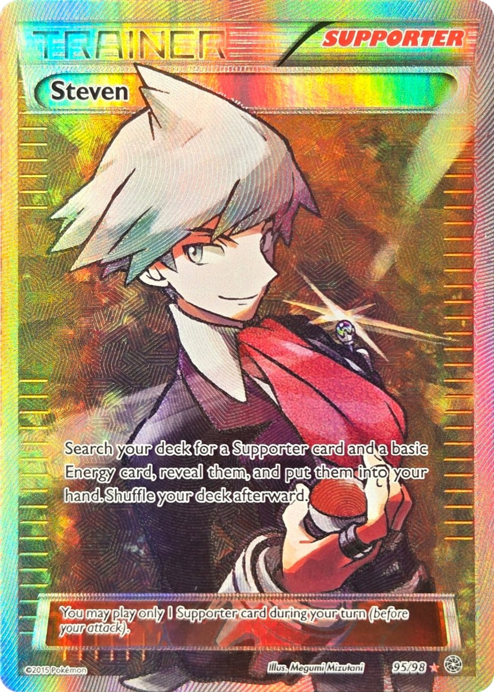 Steven - 95/98 - Ancient Origins Full Art Ultra Rare Holo (Lightly Played)