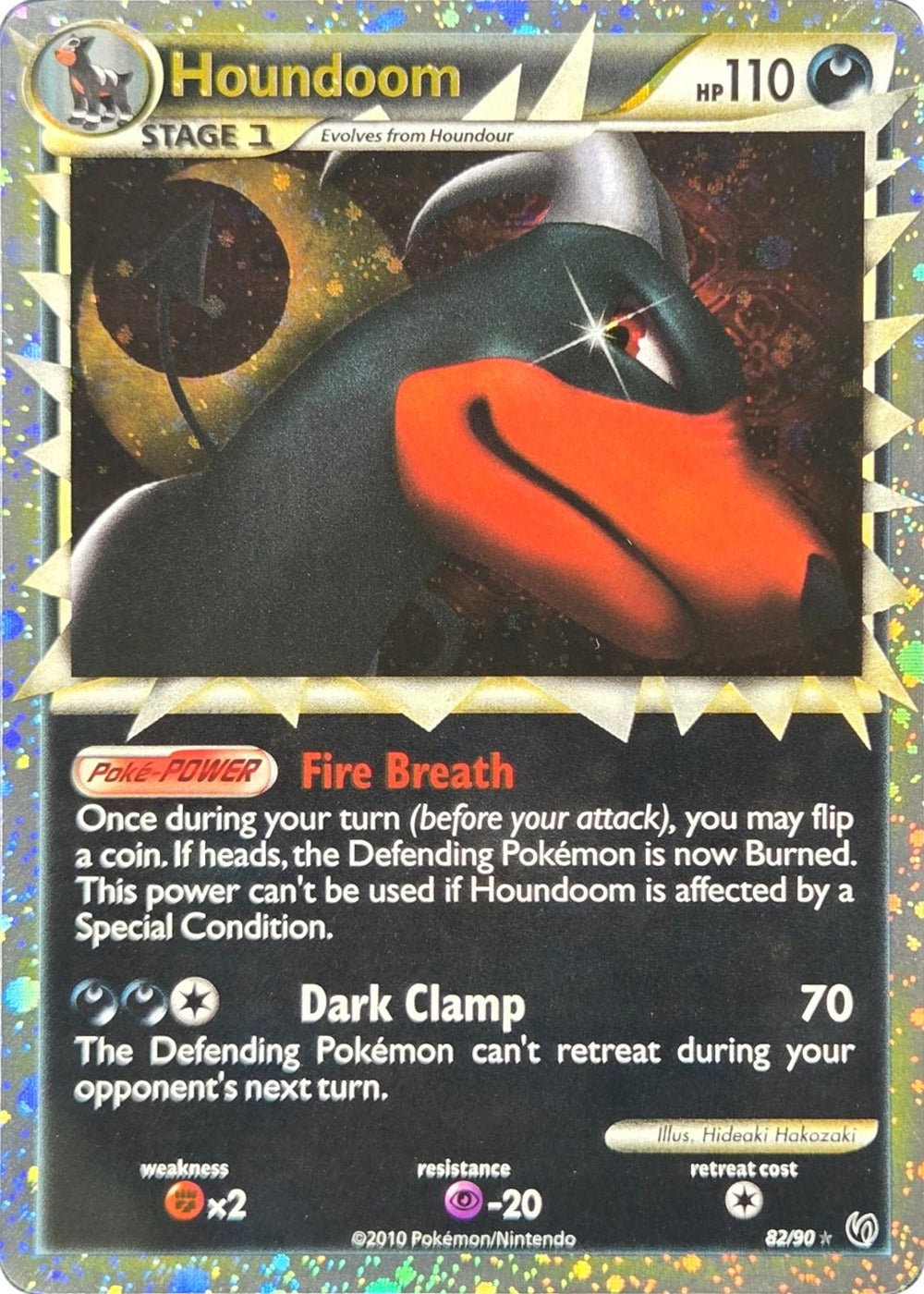 Houndoom Prime - 82/90 - Undaunted Prime Holo Rare (Lightly Played)