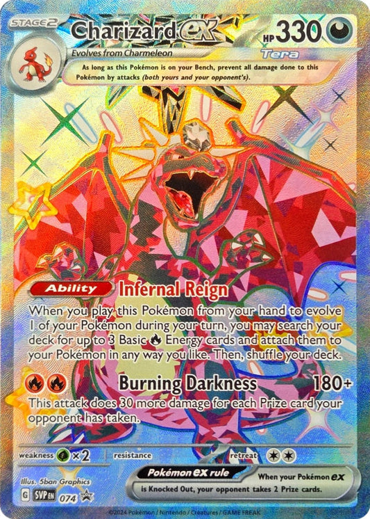Charizard ex - 074 - SV Black Star Promos Promo Holo (Lightly Played)