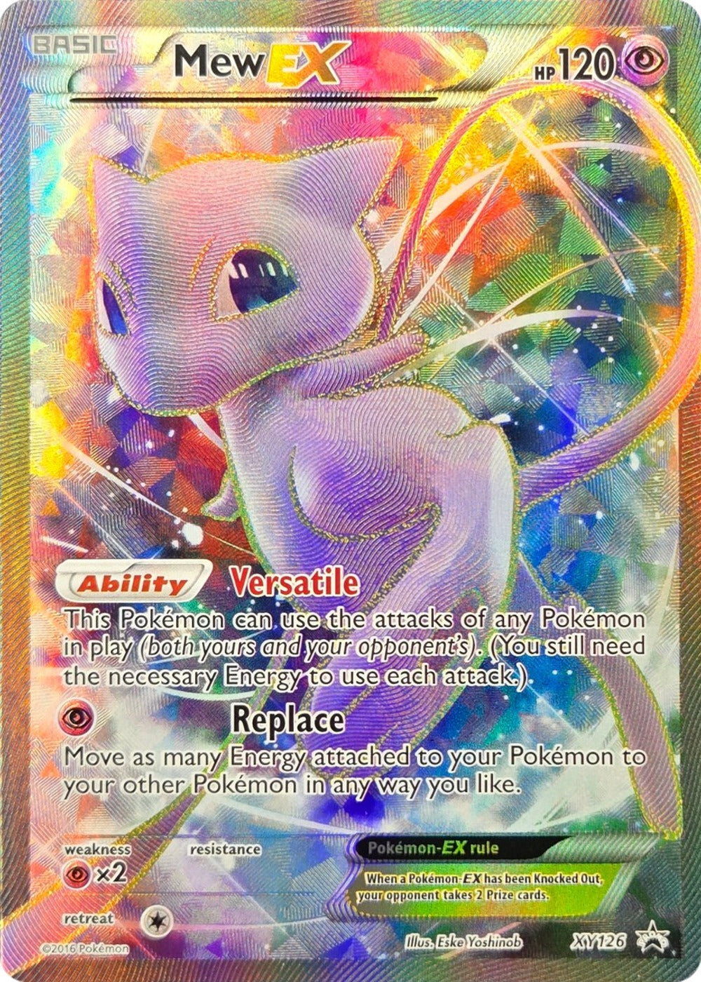 Mew EX - XY126 - XY Black Star Promos Full Art Promo Holo (Lightly Played)
