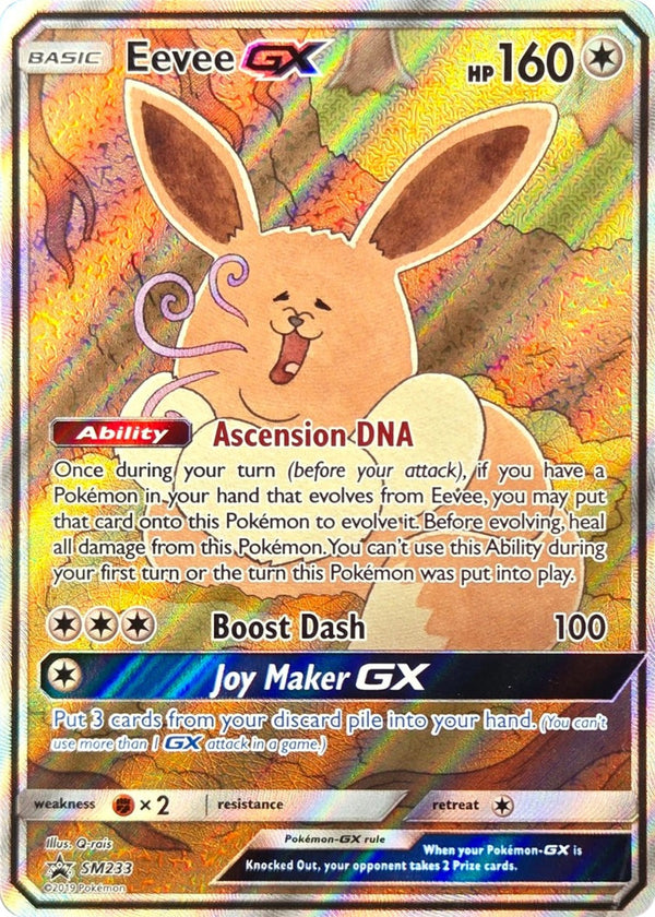 Eevee GX - SM233 - SM Black Star Promos Full Art Promo Holo (Lightly Played)